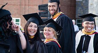 An image of students graduating. 